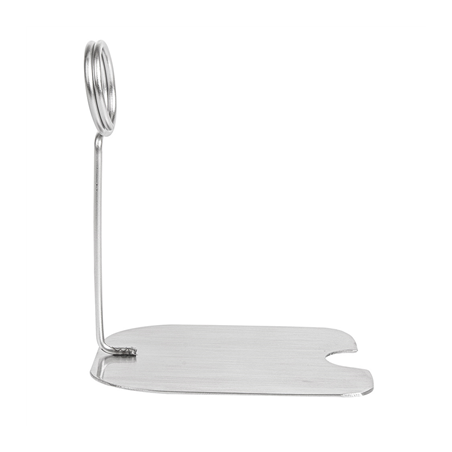 SUPPORTS POUR ÉTIQUETTES DE BUFFET  8,6x7,2x10 CM ARGENTE INOX (1 UNITÉ)