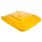 COUVERCLE POUR CONTENEUR 240L  71x56x7,4 CM JAUNE HDPE (1 UNITÉ)