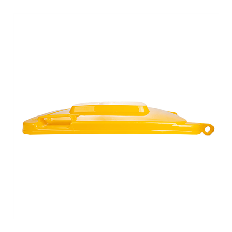 COUVERCLE POUR CONTENEUR 240L  71x56x7,4 CM JAUNE HDPE (1 UNITÉ)