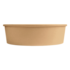 POTS SALADIERS 950 ML 300 + 18 PE G/M2 Ø 18,7/16,5x5,4 CM NATUREL KRAFT (300 UNITÉ)