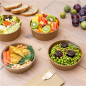 POTS SALADIERS 950 ML 300 + 18 PE G/M2 Ø 18,7/16,5x5,4 CM NATUREL KRAFT (300 UNITÉ)