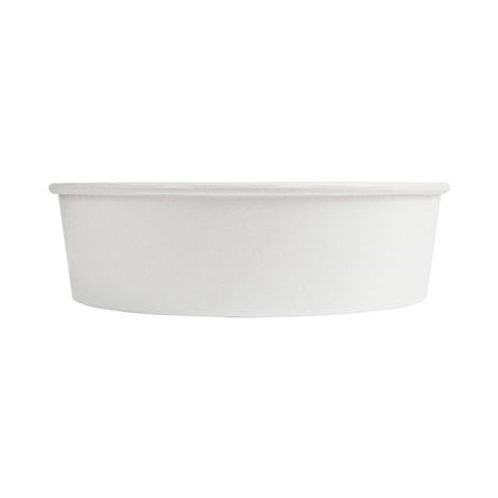 POTS SALADIERS 950 ML 255 + 18 PE G/M2 Ø 18,7/16,5x5,4 CM BLANC CARTON (300 UNITÉ)
