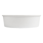 POTS SALADIERS 950 ML 255 + 18 PE G/M2 Ø 18,7/16,5x5,4 CM BLANC CARTON (300 UNITÉ)