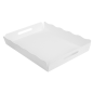 PLATEAUX + COUVERCLE 'THEPACK' 280 G/M2 40,5x30,5x6 CM BLANC CARTON ONDULÉ MICROCANAL (150 UNITÉ)
