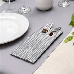 SERVIETTES "CANGURITO" 'SAFARI' 55 G/M2 33x40 CM GRIS AIRLAID (700 UNITÉ)