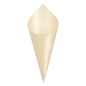 CORNETS EN FEUILLE DE PEUPLIER  24 CM NATUREL BOIS (500 UNITÉ)