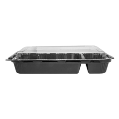 COFFRETS POUR REPAS 5 COMPART.  23,9x19x3,5 CM NOIR PP (200 UNITÉ)