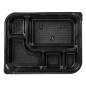 COFFRETS POUR REPAS 5 COMPART.  23,9x19x3,5 CM NOIR PP (200 UNITÉ)
