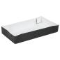 PLATEAUX + COUVERCLE 'THEPACK' 230 G/M2 19,5x11x4,5 CM NOIR CARTON ONDULÉ NANO-MICRO (200 UNITÉ)