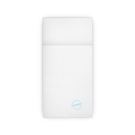 SERVIETTES KANGOUROU FLUSHABLES  50 G/M2 40x40 CM BLANC AIRLAID (700 UNITÉ)