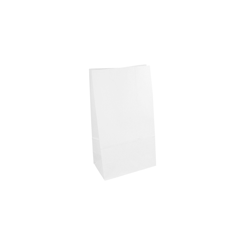 SACS SOS SANS ANSES  60 G/M2 14+8x24 CM BLANC PARCH.INGRAISSABLE (500 UNITÉ)