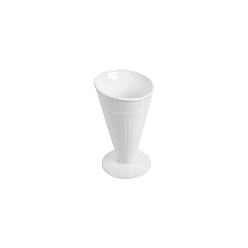 GOBELETS POUR FRITURES  Ø11,8x19,8 CM BLANC PORCELAINE (6 UNITÉ)