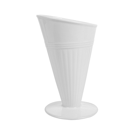GOBELETS POUR FRITURES  Ø11,8x19,8 CM BLANC PORCELAINE (6 UNITÉ)