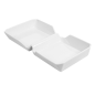 Image BURGER BOX  26x13,7x3,4 CM BLANC PORCELAINE (6 UNITÉ) #1