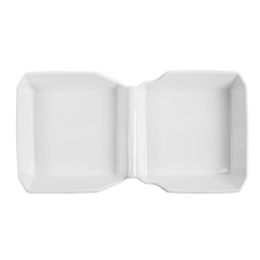 Image BURGER BOX  26x13,7x3,4 CM BLANC PORCELAINE (6 UNITÉ) #3