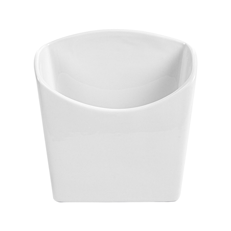 BOÎTES À FRITES S  12,4x6,5x12,7 CM BLANC PORCELAINE (6 UNITÉ)