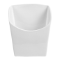 BOÎTES À FRITES L  13,3x9,4x14,6 CM BLANC PORCELAINE (6 UNITÉ)