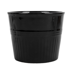 GOBELETS POUR FRITURES  Ø10,3x9 CM NOIR PORCELAINE (6 UNITÉ)
