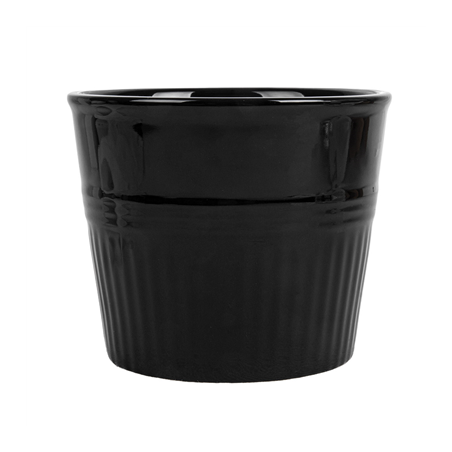 GOBELETS POUR FRITURES  Ø10,3x9 CM NOIR PORCELAINE (6 UNITÉ)