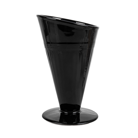 GOBELETS POUR FRITURES  Ø11,8x19,8 CM NOIR PORCELAINE (6 UNITÉ)