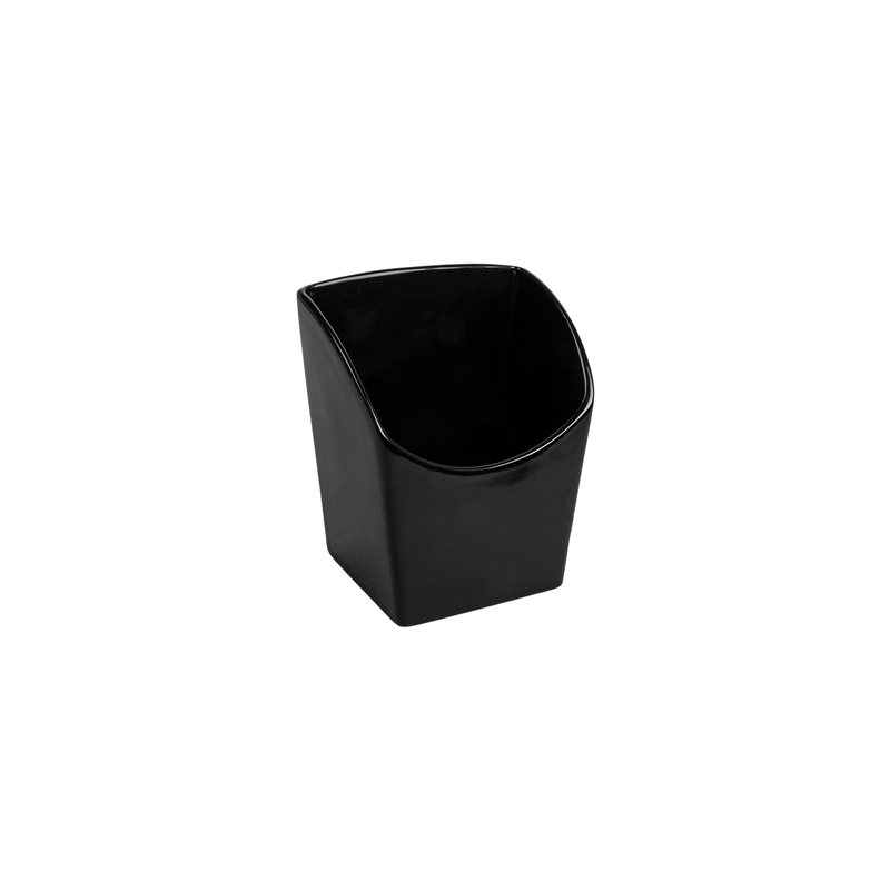 BOÎTES À FRITES L  13,3x9,4x14,6 CM NOIR PORCELAINE (6 UNITÉ)