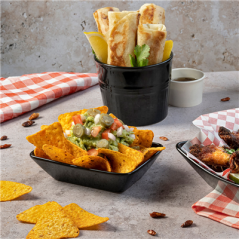 Image PANIERS À FRIRE S  13,5x9,4x3,2 CM NOIR PORCELAINE (6 UNITÉ) #4