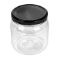 POT AVEC COUVERCLE 500 ML Ø10x10,5 CM TRANSPARENT PET (88 UNITÉ)