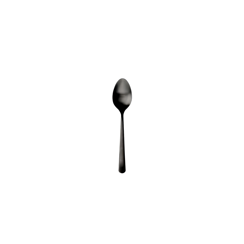 CUILLERES A DESSERT 'OSLO'  18,5 CM NOIR ACIER (12 UNITÉ)