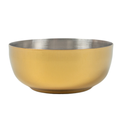 BOL 'ARTINOX' 135 ML Ø 7,5x2,6 CM DORE INOX (6 UNITÉ)