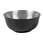 BOL 'ARTINOX' 284 ML Ø 10,5x4,8 CM NOIR INOX (6 UNITÉ)