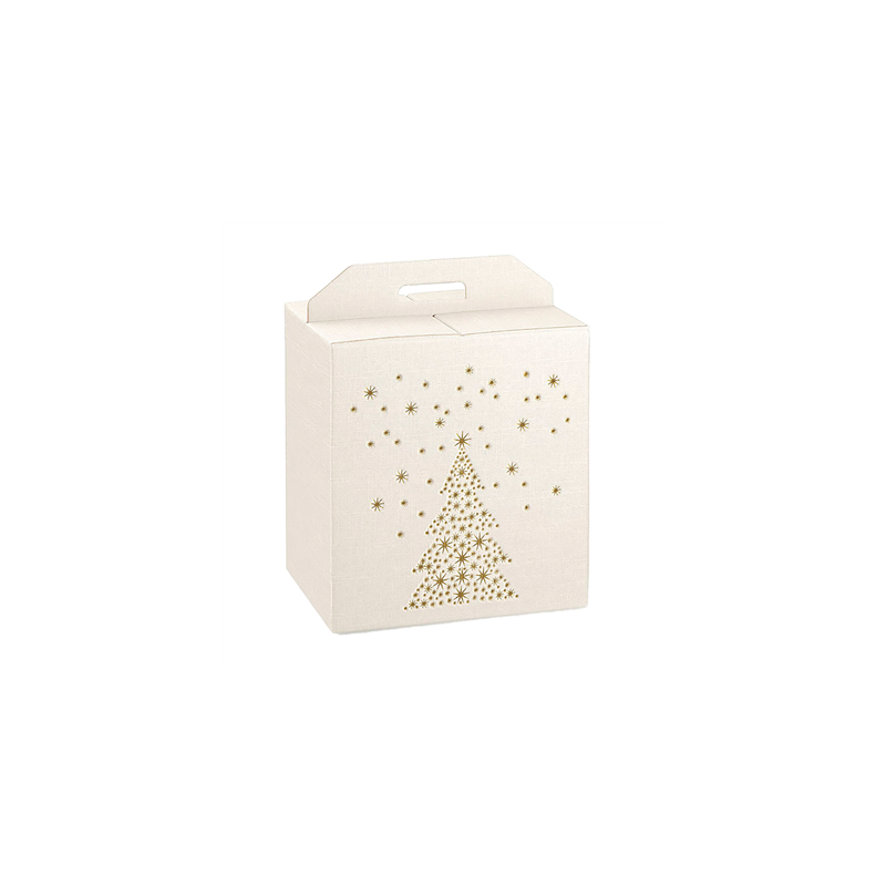 BOÎTES BOUTEILLES/AUTRES 'GOLDEN TREE'  33x25x35 CM BLANC CARTON (30 UNITÉ)
