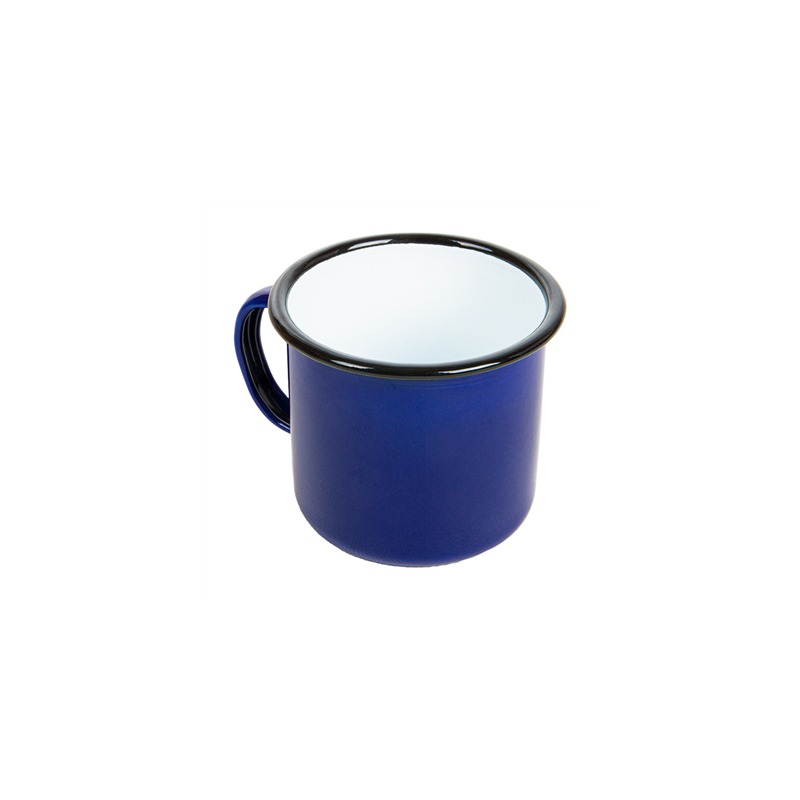 TASSES 'ENAMELWARE' 350 ML Ø 8x8 CM BLEU ACIER ÉMAILLÉ (6 UNITÉ)
