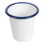 GOBELETS 'ENAMELWARE' 310 ML Ø 9x9,6 CM BLANC ACIER ÉMAILLÉ (6 UNITÉ)