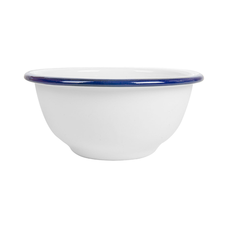 BOLS 'ENAMELWARE' 470 ML Ø 14x7 CM BLANC ACIER ÉMAILLÉ (6 UNITÉ)