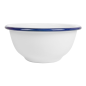 BOLS 'ENAMELWARE' 470 ML Ø 14x7 CM BLANC ACIER ÉMAILLÉ (6 UNITÉ)