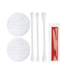 VANITY SET EN SACHET BLANC 'AZUR'  6x10,5 CM (250 UNITÉ)