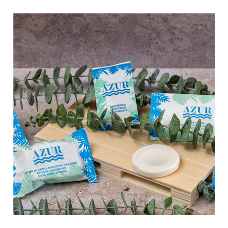 SACHETS DENTIFRICE 'AZUR' 3 ML 8x4,5 CM BLANC CELLULOSE (500 UNITÉ)