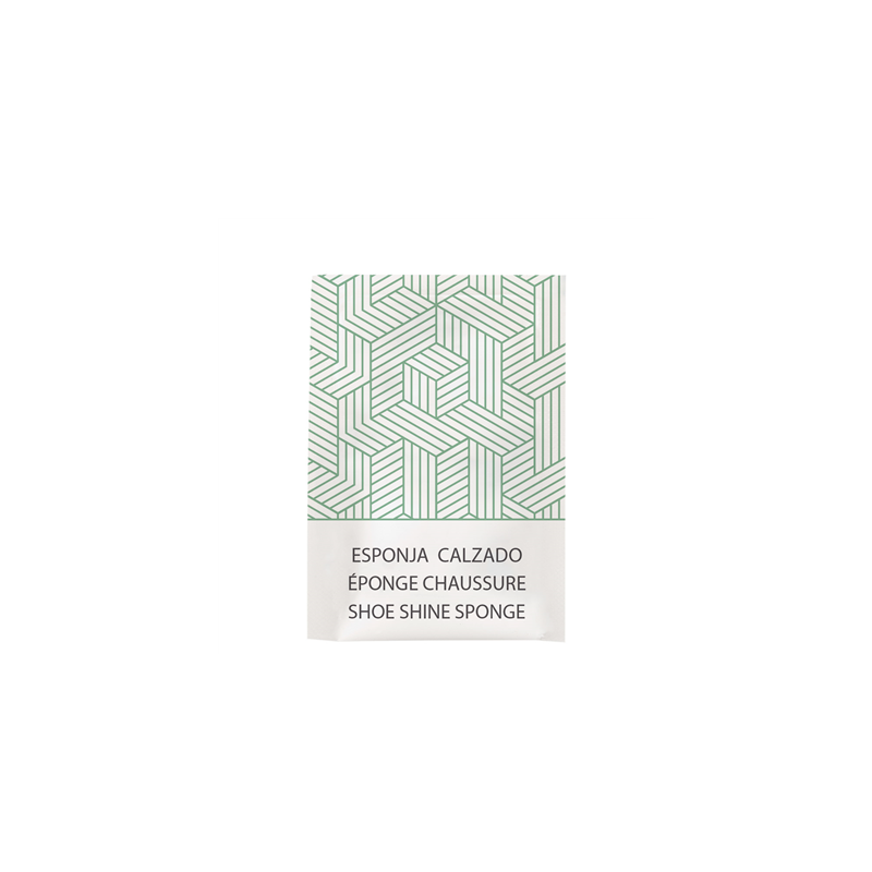 ÉPONGES CHAUSSURES EN SACHET BLANC 'THERAPY'  5,5x3,5x2,2 CM NOIR (250 UNITÉ)