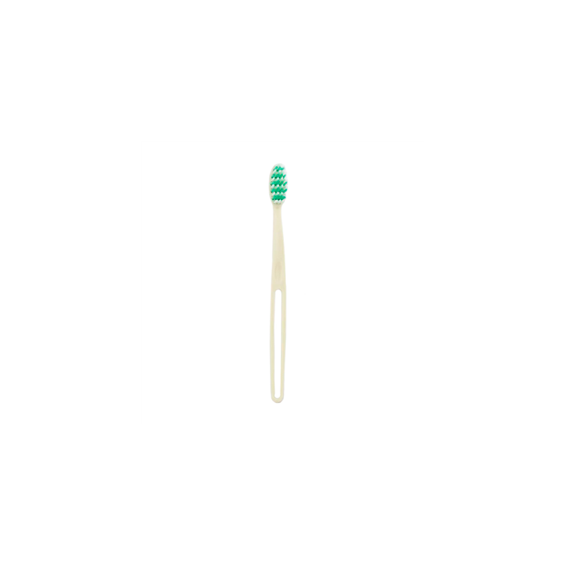 BROSSES À DENTS EN SACHETS  17,8 CM BEIGE PP (100 UNITÉ)