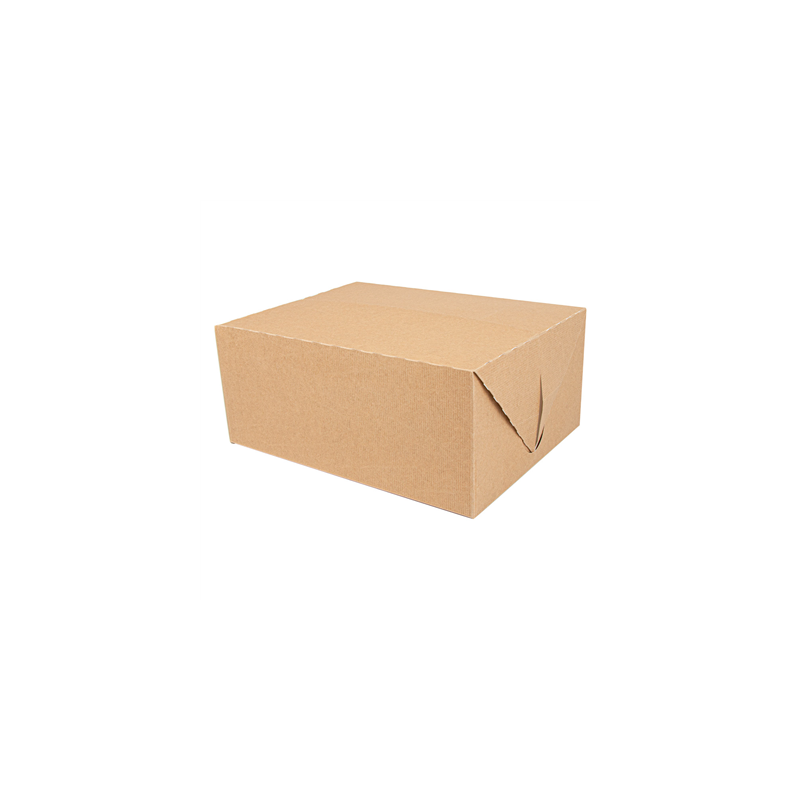 BOÎTES REPAS À EMPORTER 'THEPACK' 5 L 310 G/M2 26x20,5x11,3 CM NATUREL CARTON ONDULÉ NANO-MICRO (150 UNITÉ)