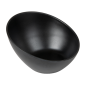 BOLS IRRÉGULIERS 'ASAMI WARE'  Ø 16x10,4 CM NOIR MÉLAMINE (6 UNITÉ)