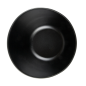 BOLS IRRÉGULIERS 'ASAMI WARE'  Ø 16x10,4 CM NOIR MÉLAMINE (6 UNITÉ)