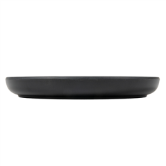ASSIETTES PLATES 'ASAMI WARE'  Ø 16x2 CM NOIR MÉLAMINE (6 UNITÉ)
