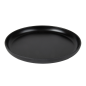 ASSIETTES PLATES 'ASAMI WARE'  Ø 19x2 CM NOIR MÉLAMINE (6 UNITÉ)