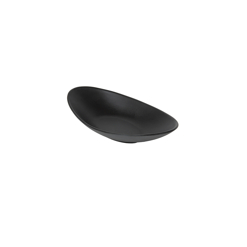 BOLS OVALES 'ASAMI WARE'  31,5x16,5x6 CM NOIR MÉLAMINE (6 UNITÉ)