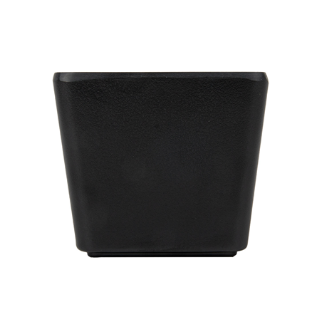 GOBELETS CARRÉS 'ASAMI WARE'  6,8x6,8x5,8 CM NOIR MÉLAMINE (12 UNITÉ)