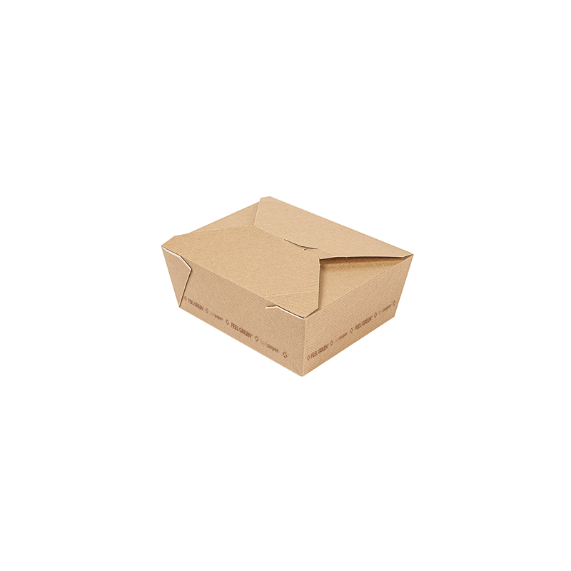BOÎTES AMÉRICAINES MICRO-ONDABLES 'THEPACK' 1350 ML 220 G/M2 15,2x12,1x6,5 CM NATUREL CARTON ONDULÉ NANO-MICRO (300 UNITÉ)