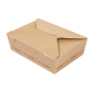 BOÎTES AMÉRICAINES MICRO-ONDABLES 'THEPACK' 1980 ML 240 G/M2 19,6x14x6,2 CM NATUREL CARTON ONDULÉ NANO-MICRO (200 UNITÉ)