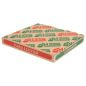 BOÎTES PIZZA 'THEPACK' 330 G/M2 24x24x3 CM NATUREL CARTON ONDULÉ MICROCANAL (100 UNITÉ)