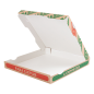 BOÎTES PIZZA 'THEPACK' 330 G/M2 24x24x3 CM NATUREL CARTON ONDULÉ MICROCANAL (100 UNITÉ)